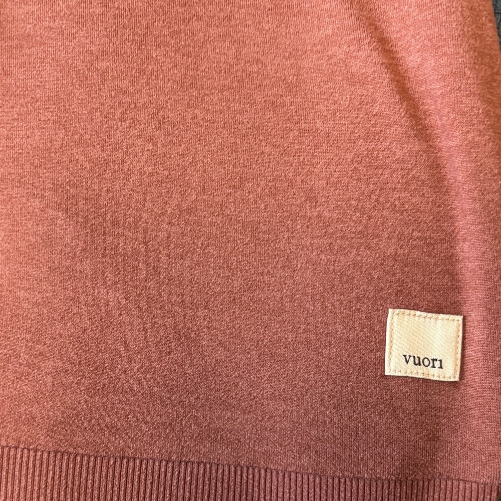 Vuori long sleeve halo crew - small - rust - Picture 3 of 4
